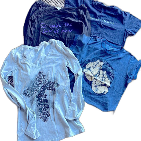 Lot of 4 Movie T-shirts - Picture 1 of 6